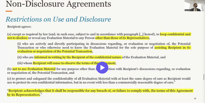 How to Sell a Business - Non-Disclosure Agreements